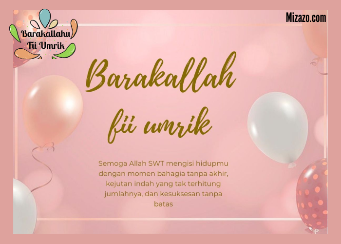 Barakallah Fii Umrik